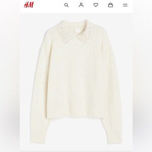 H&M. Size xl. Ivory sweater.